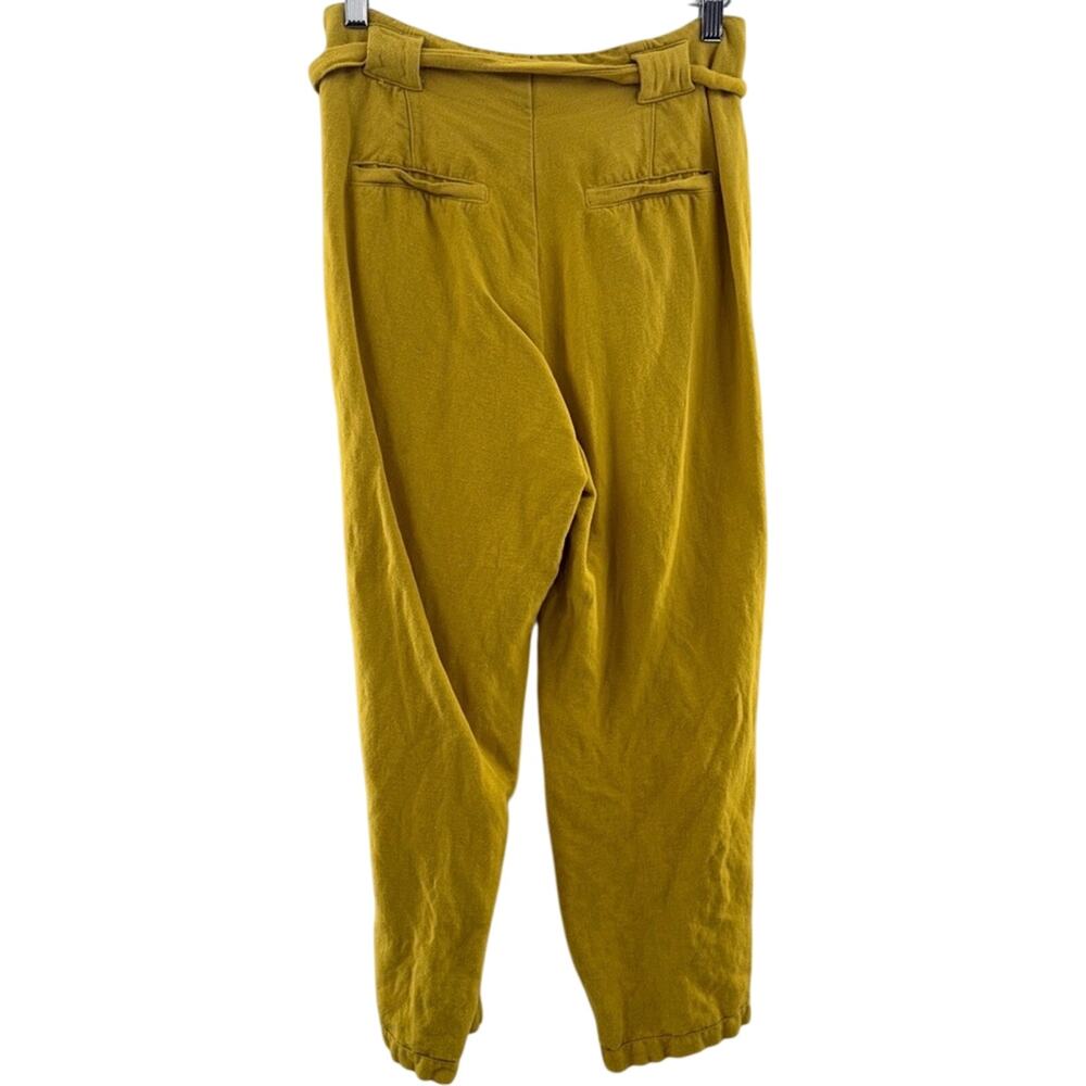 Anthropologie Mo:Vint New York Linen Blend Ankle Cropped Casual Pants Size Small - Picture 9 of 12